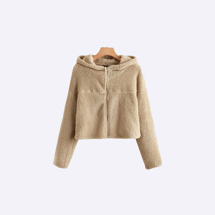 Hoody Teddy Jacket