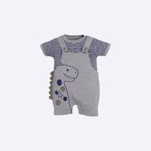 Load image into Gallery viewer, Baby Cotton Dungaree With T-Shirt