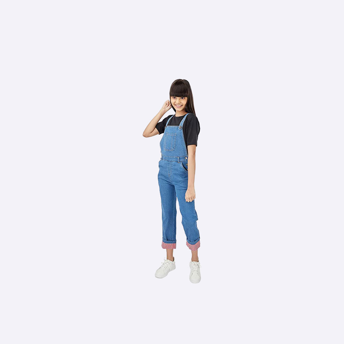 Kids Denim Dungarees