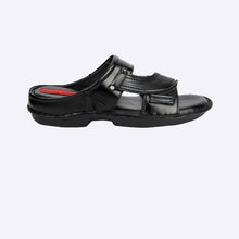 Load image into Gallery viewer, Men Black Leather Sandals
