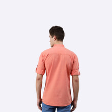 Load image into Gallery viewer, Men Peach Fit Casual Shirt