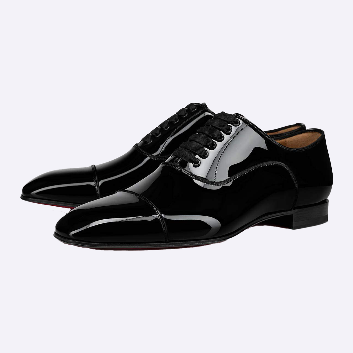 Black Solid Formal Derby Shoes