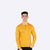 Men Mustard Yellow Neck T-shirt