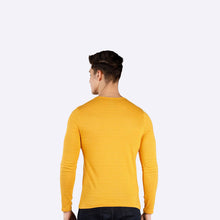 Load image into Gallery viewer, Men Mustard Yellow Neck T-shirt