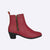Women Red Flat Boots