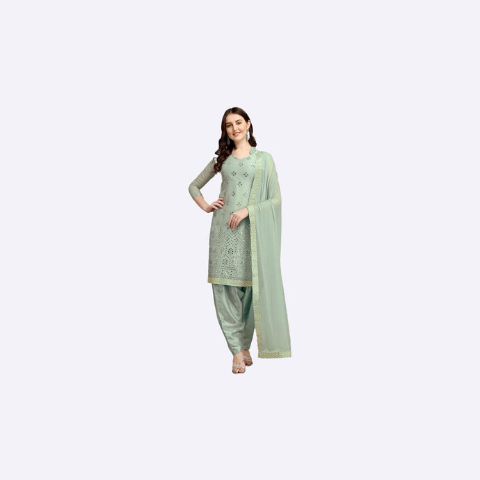 Jute Silk Unstitched Dress Material